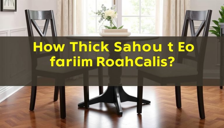 How Thick Should Foam Be for Dining Room Chairs? A Complete Guide to Comfort and Durability