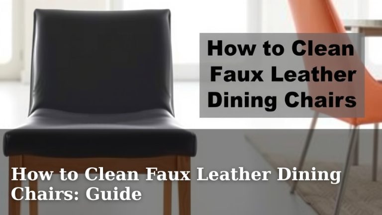 How to Clean Faux Leather Dining Chairs: Guide
