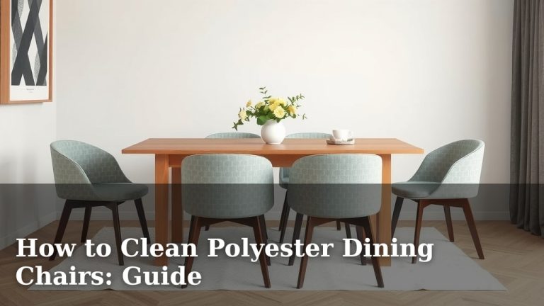 How to Clean Polyester Dining Chairs: Guide