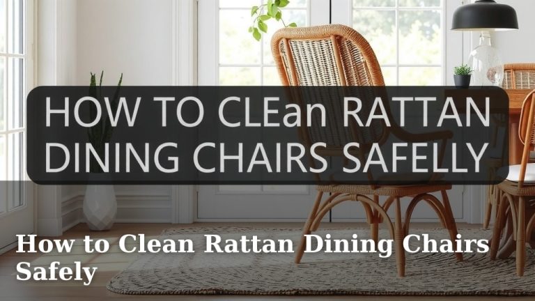 How to Clean Rattan Dining Chairs Safely