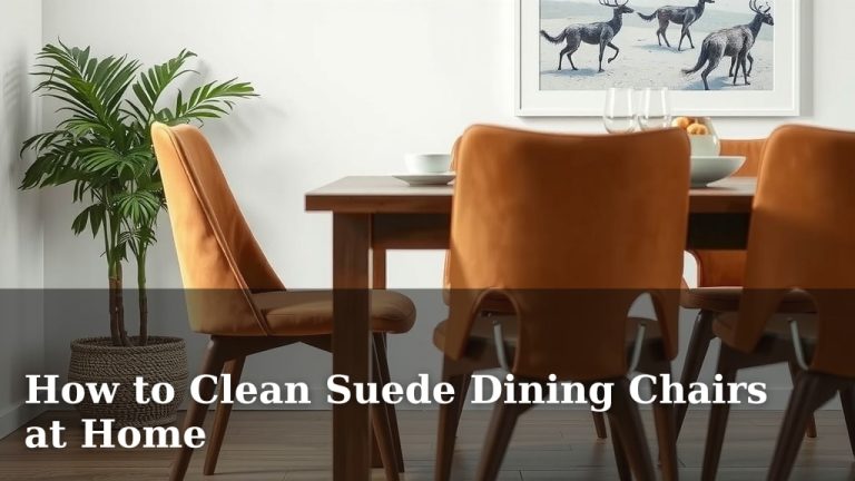 How to Clean Suede Dining Chairs at Home