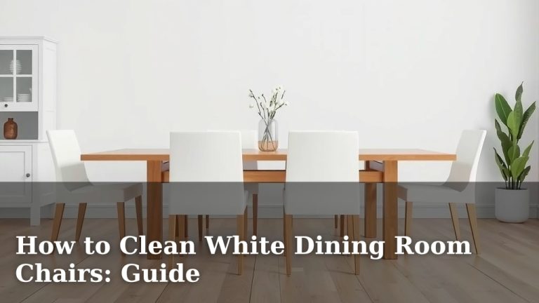 How to Clean White Dining Room Chairs: Guide