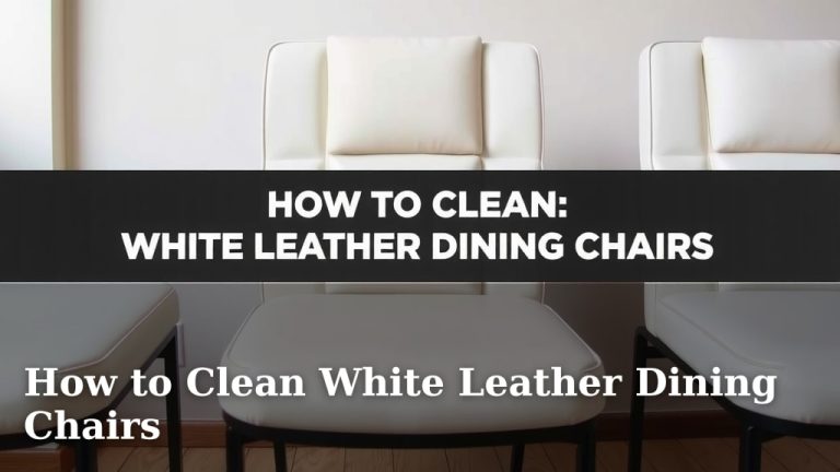 How to Clean White Leather Dining Chairs