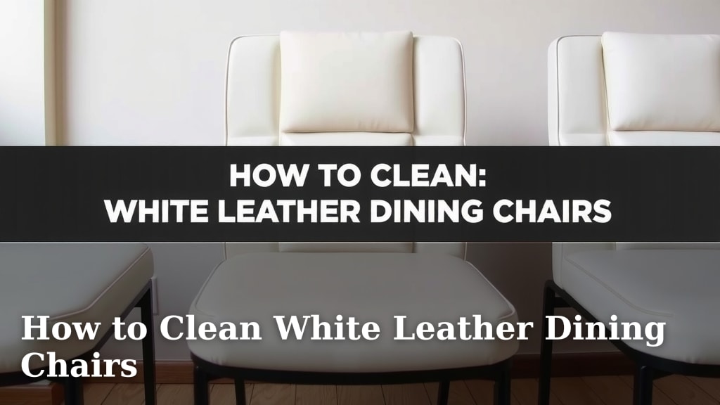 How to Clean White Leather Dining Chairs
