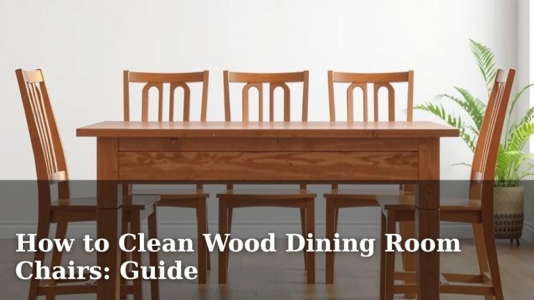 How to Clean Wood Dining Room Chairs: Guide