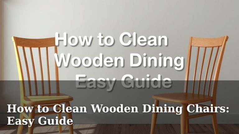 How to Clean Wooden Dining Chairs: Easy Guide