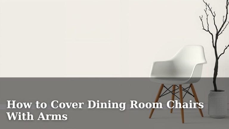 How to Cover Dining Room Chairs With Arms