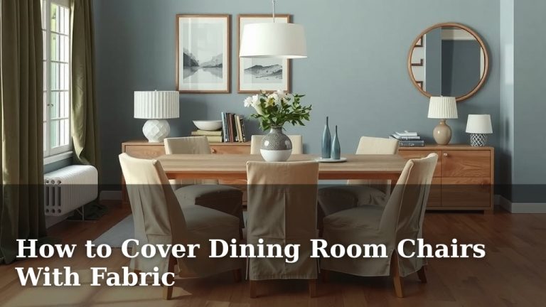 How to Cover Dining Room Chairs With Fabric