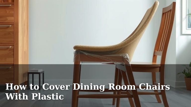 How to Cover Dining Room Chairs With Plastic