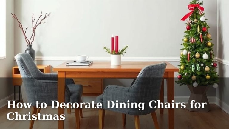 How to Decorate Dining Chairs for Christmas