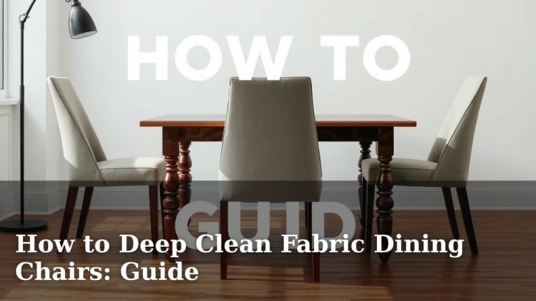 How to Deep Clean Fabric Dining Chairs: Guide