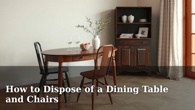 How to Dispose of a Dining Table and Chairs