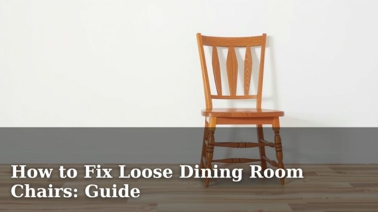 How to Fix Loose Dining Room Chairs: Guide