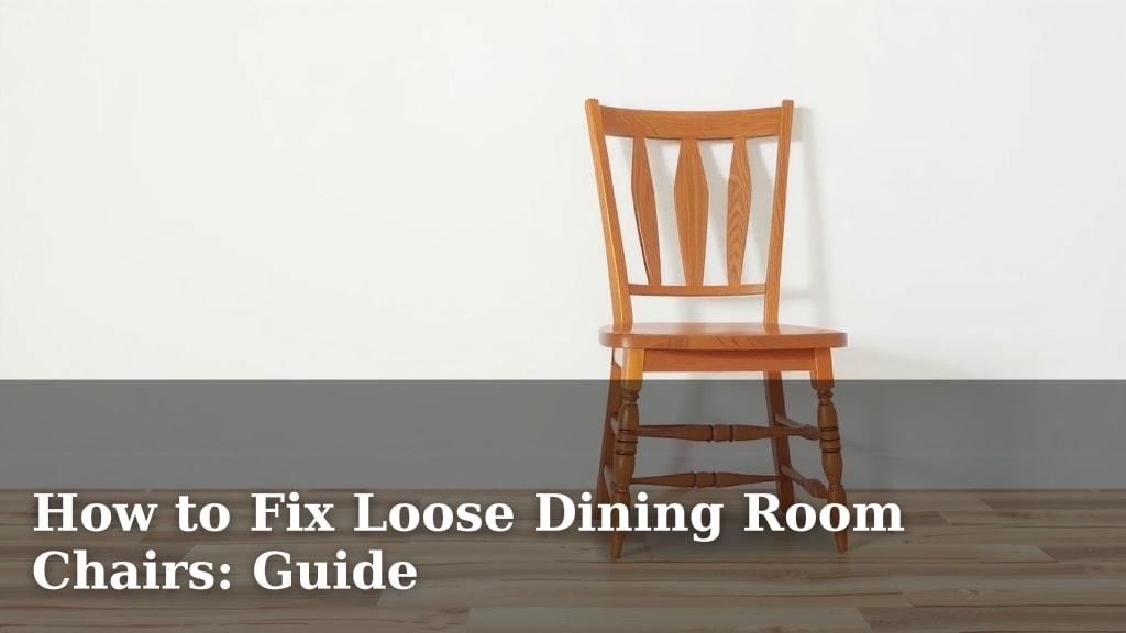 How to Fix Loose Dining Room Chairs: Guide