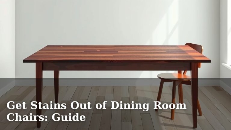 Get Stains Out of Dining Room Chairs: Guide