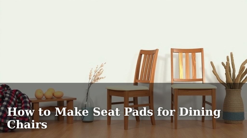 How to Make Seat Pads for Dining Chairs