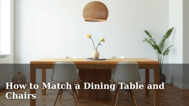 How to Match a Dining Table and Chairs