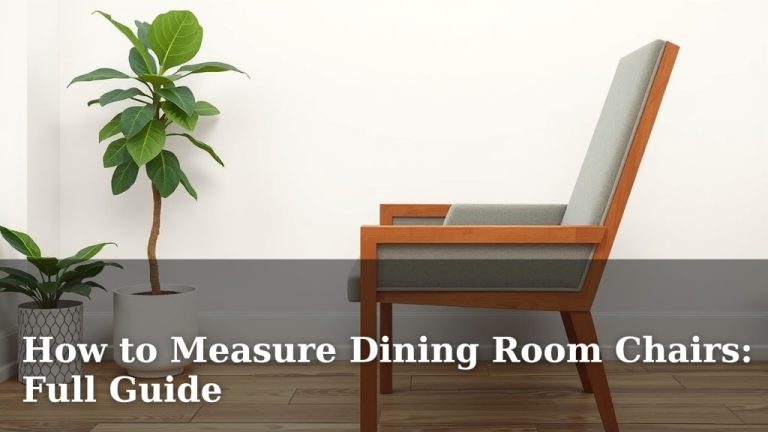 How to Measure Dining Room Chairs: Full Guide
