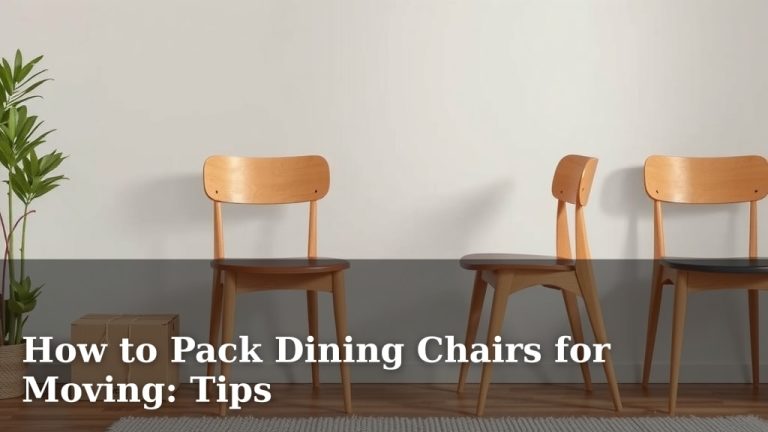 How to Pack Dining Chairs for Moving: Tips