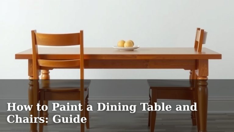 How to Paint a Dining Table and Chairs: Guide