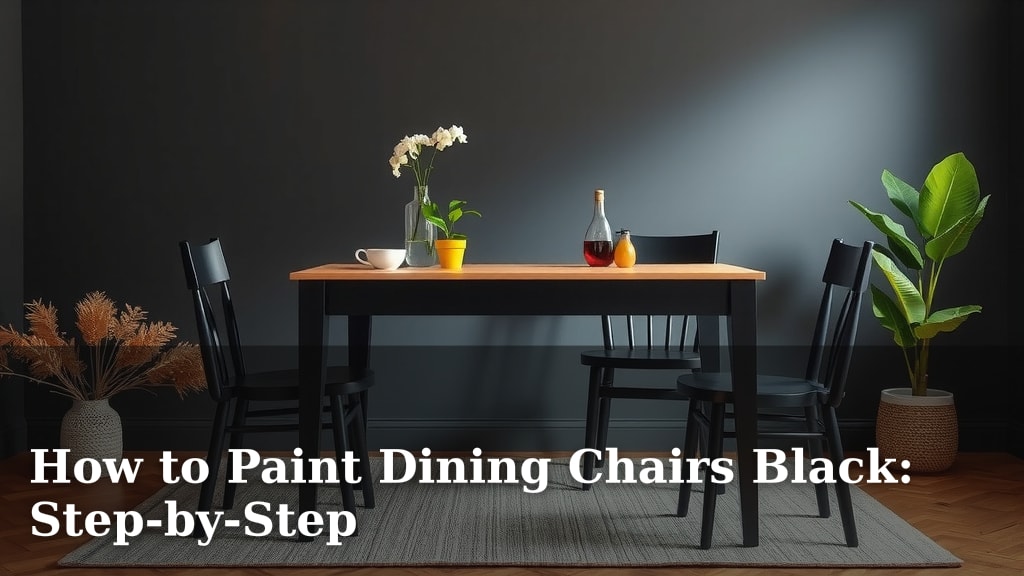 How to Paint Dining Chairs Black: Step-by-Step