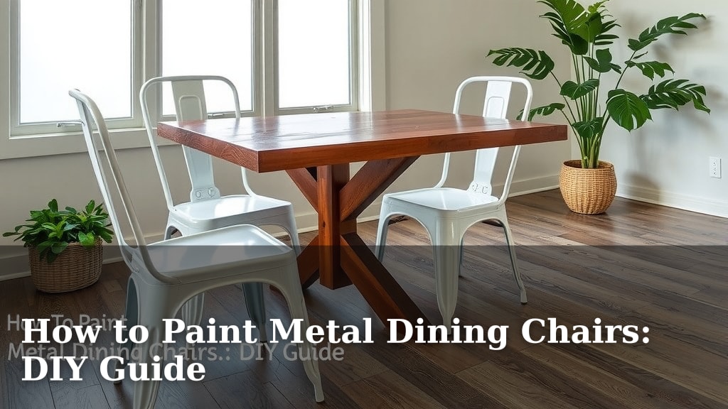 How to Paint Metal Dining Chairs: DIY Guide