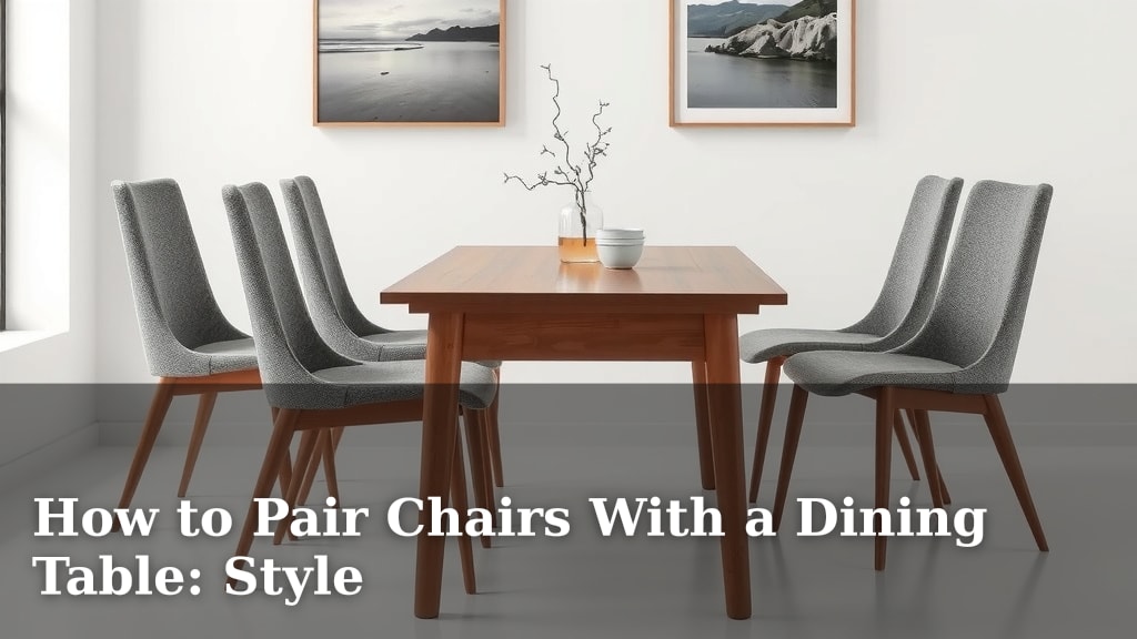 How to Pair Chairs With a Dining Table: Style