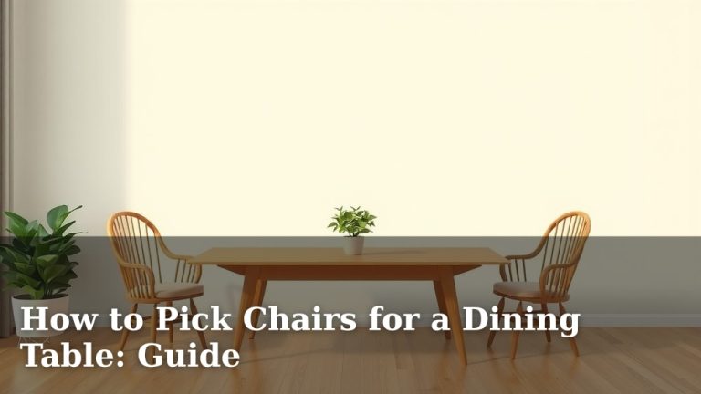 How to Pick Chairs for a Dining Table: Guide