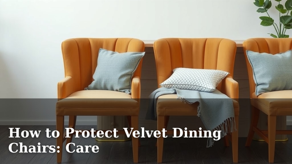 How to Protect Velvet Dining Chairs: Care