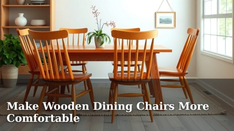 Make Wooden Dining Chairs More Comfortable