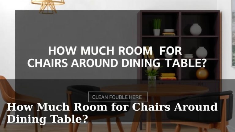 How Much Room for Chairs Around Dining Table?