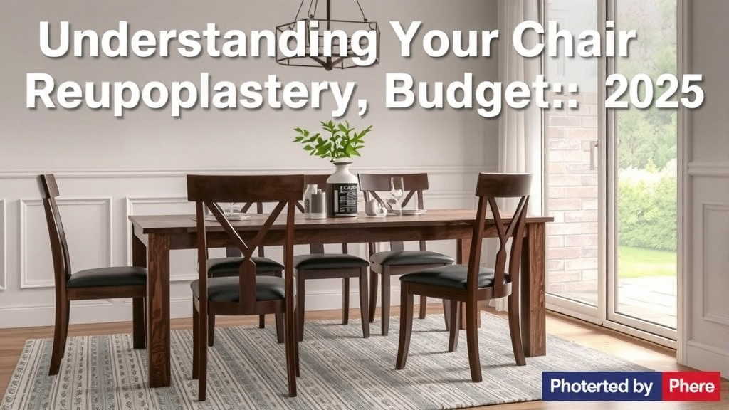 Understanding Your Dining Chair Reupholstery Budget for 2026