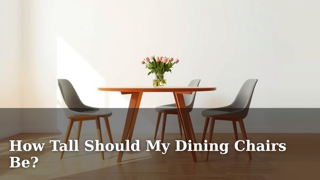 How Tall Should My Dining Chairs Be?