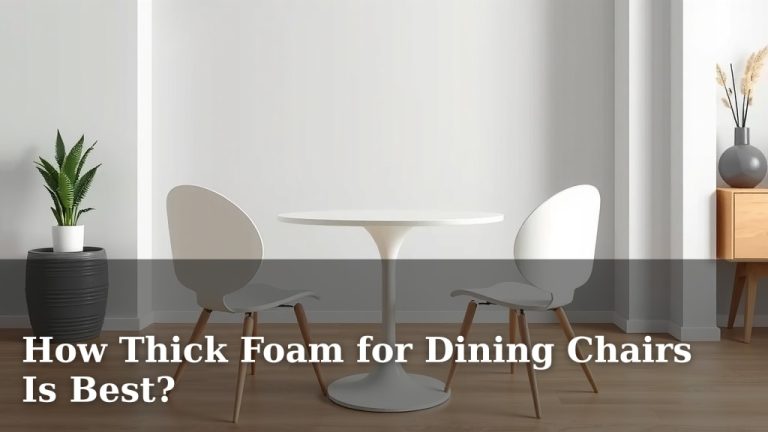 How Thick Foam for Dining Chairs Is Best?