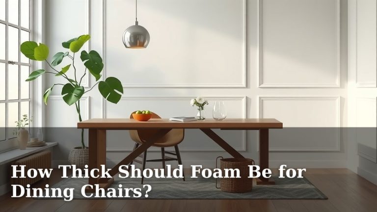 How Thick Should Foam Be for Dining Chairs?
