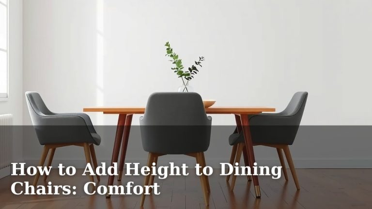 How to Add Height to Dining Chairs: Comfort