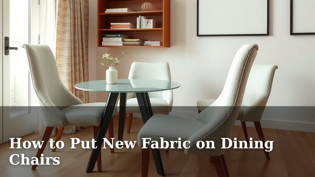 How to Put New Fabric on Dining Chairs