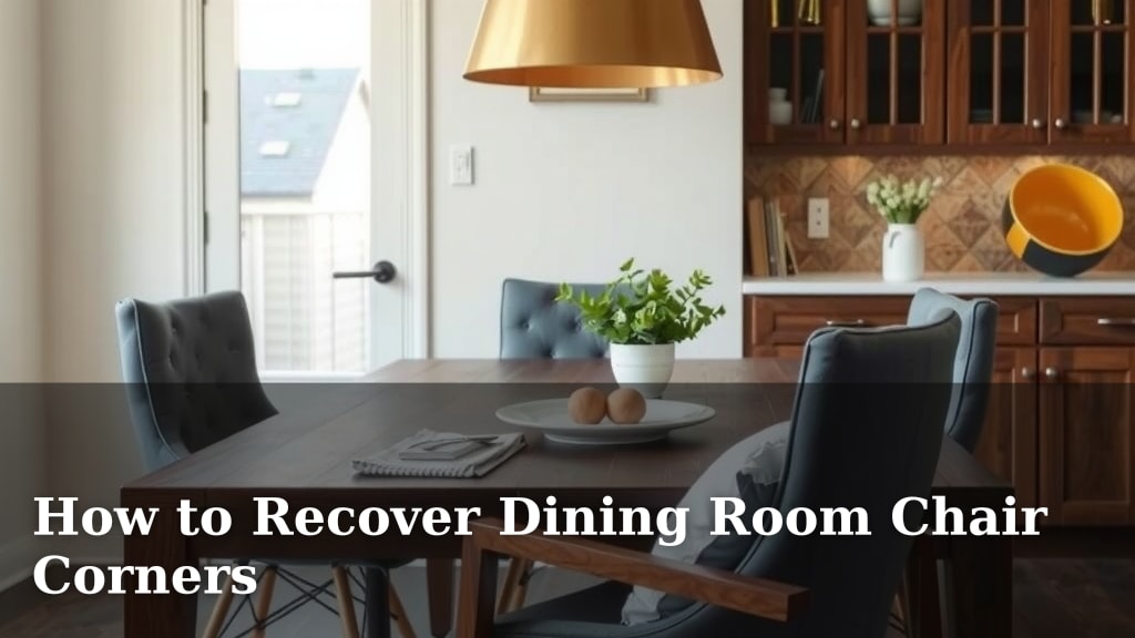 How to Recover Dining Room Chair Corners