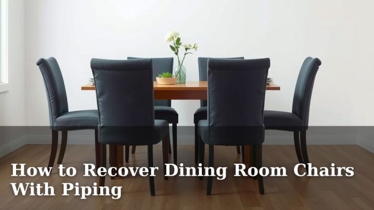 How to Recover Dining Room Chairs With Piping