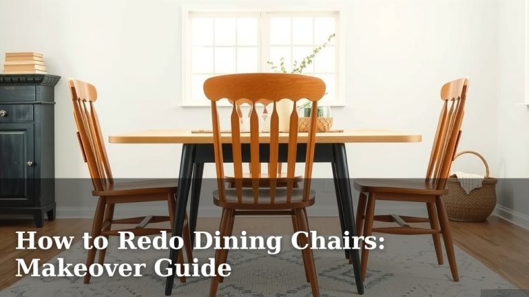 How to Redo Dining Chairs: Makeover Guide