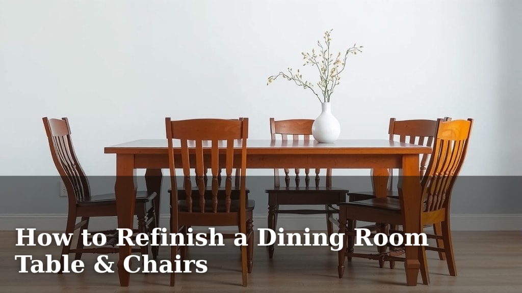 How to Refinish a Dining Room Table & Chairs