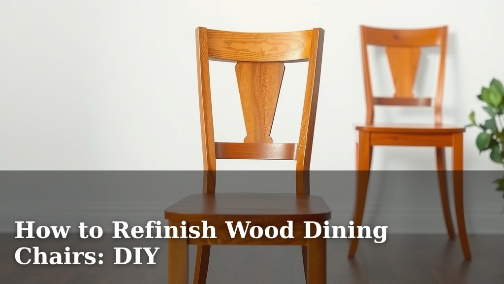 How to Refinish Wood Dining Chairs: DIY