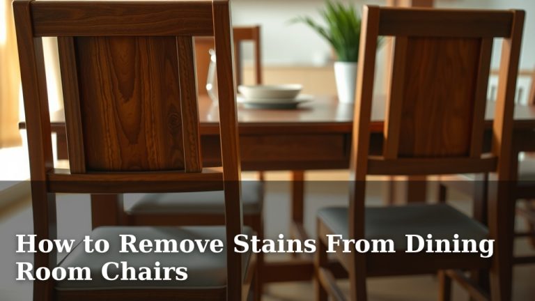How to Remove Stains From Dining Room Chairs