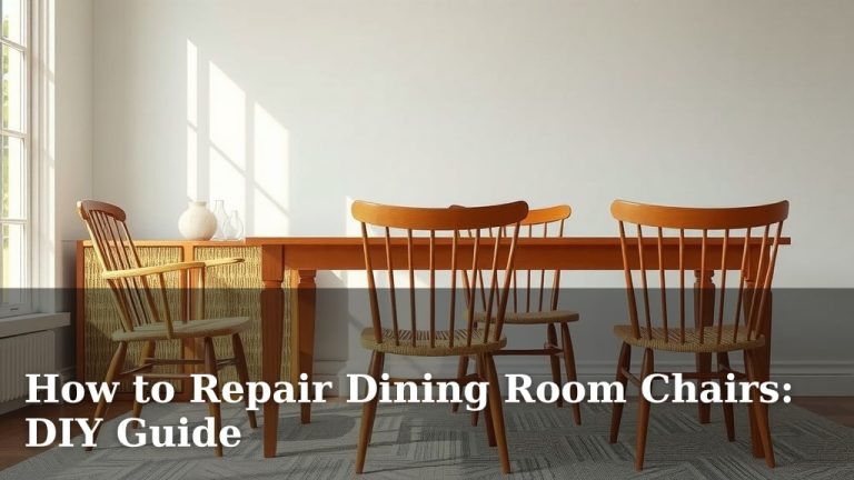 How to Repair Dining Room Chairs: DIY Guide
