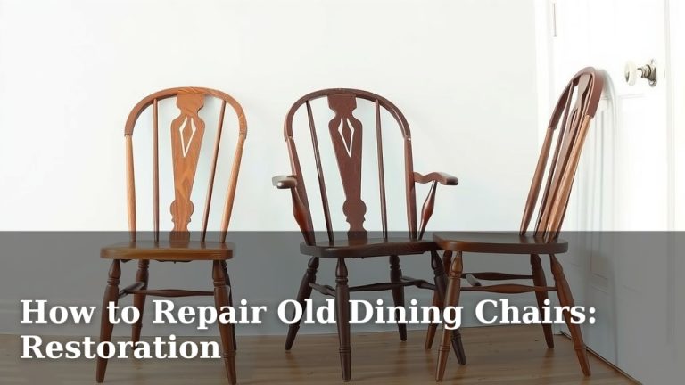 How to Repair Old Dining Chairs: Restoration