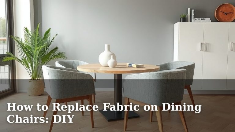How to Replace Fabric on Dining Chairs: DIY