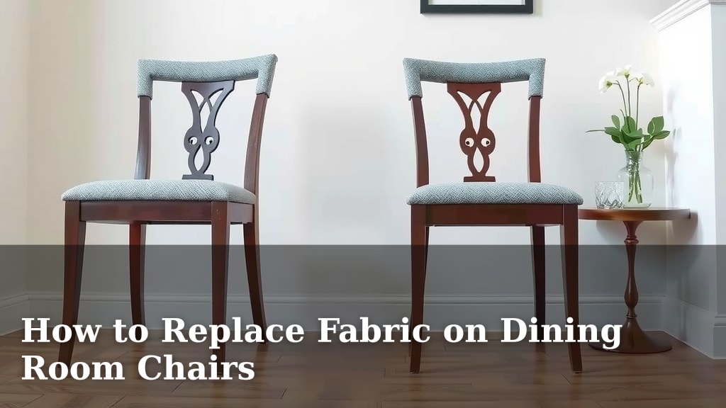 How to Replace Fabric on Dining Room Chairs