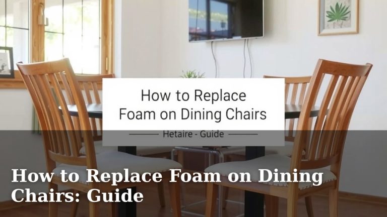 How to Replace Foam on Dining Chairs: Guide