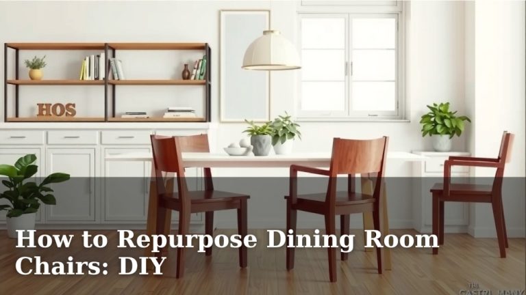 How to Repurpose Dining Room Chairs: DIY