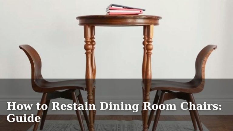 How to Restain Dining Room Chairs: Guide